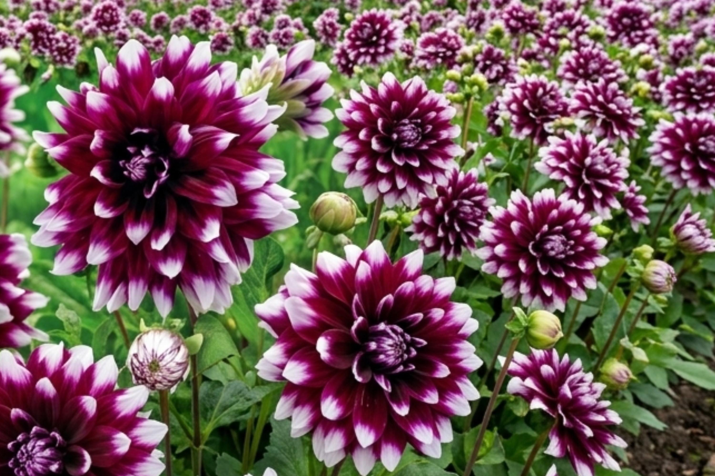 Dinner Plate Dahlia Bulb Clump - MYSTERY DAY Variety with 8-10 Inch Blooms, Flower Tuber for Garden, Cut Flowers, Full Sun
