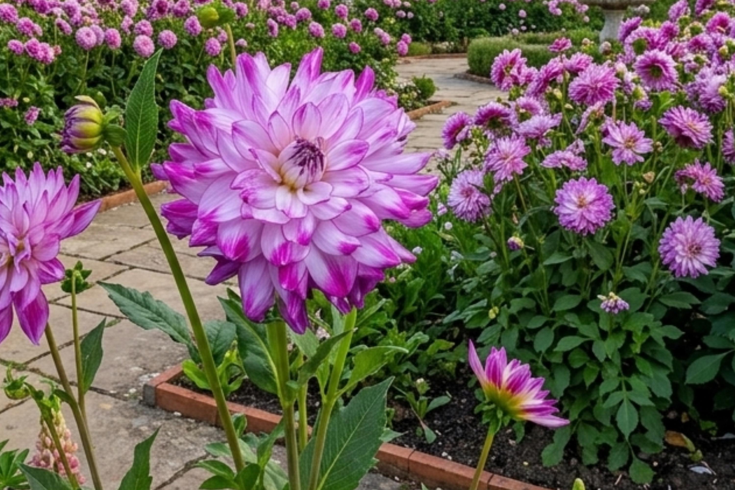 Dinnerplate Dahlia Tuber Clump – WHO DONE IT Flower Bulb for Gardens & Bouquets, Dahlia pinnata