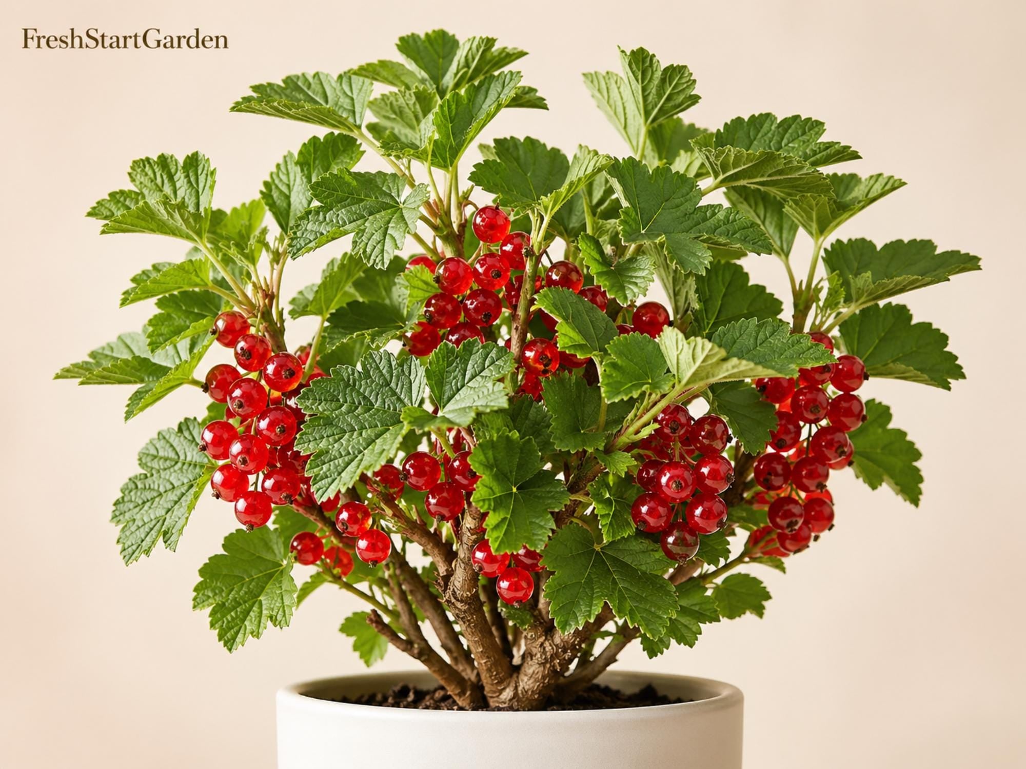 Red Currant Plant - 6-12" Bare Root Edible Berry Shrub Ribes rubrum