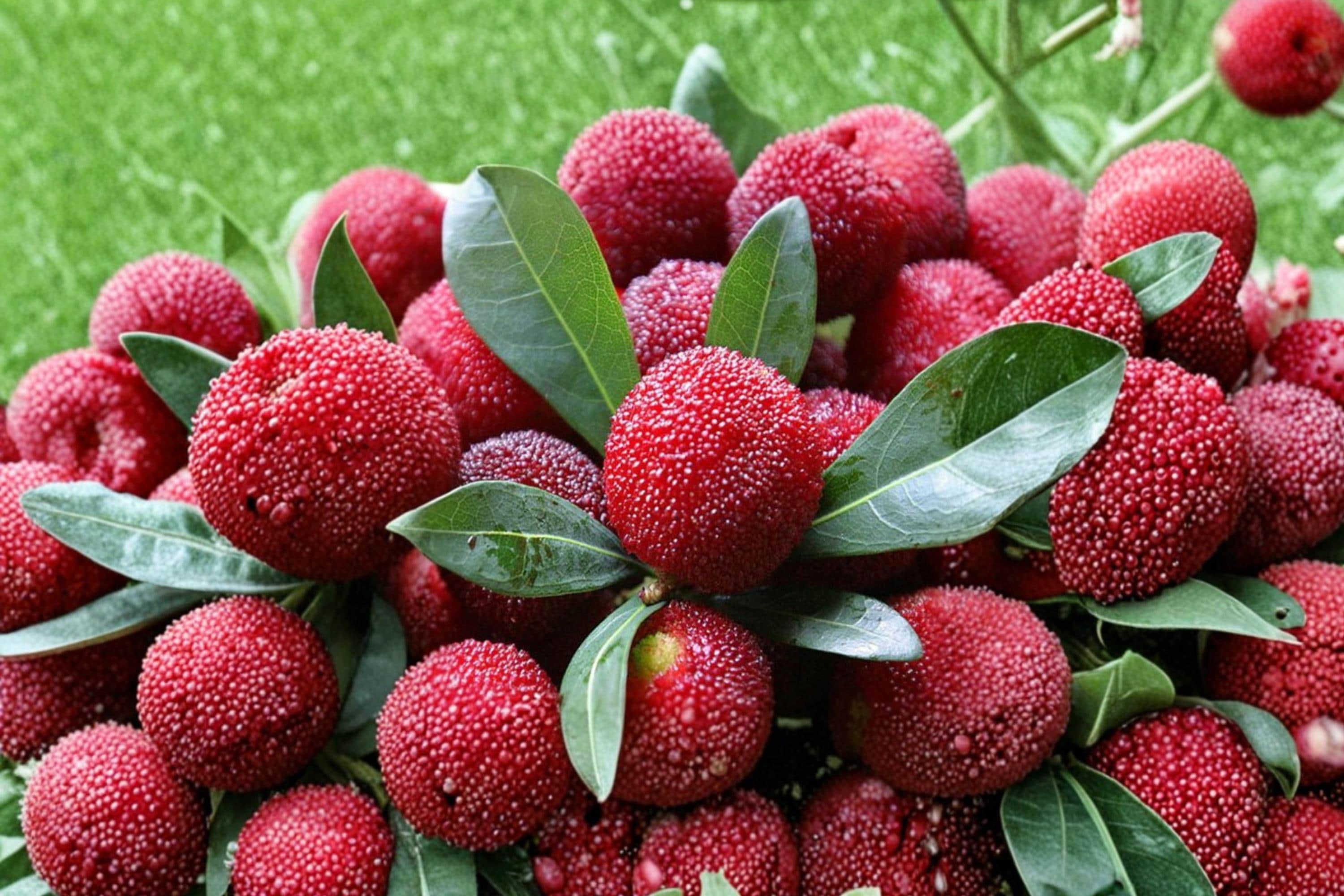 Yumberry Tree Seeds – Myrica rubra – Evergreen Fruit Tree with Red to Purple Berries, Ornamental Foliage, Tropical Garden Plant