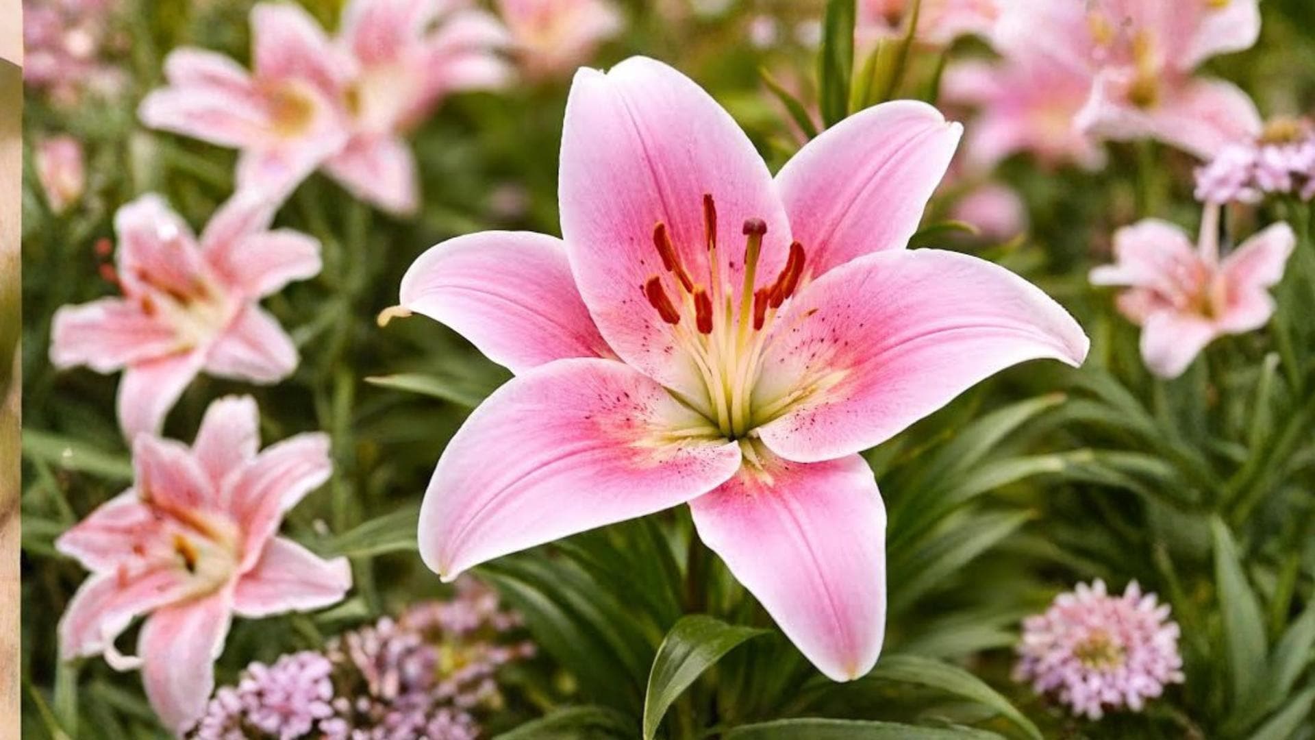Sorbonne Oriental Lily Bulbs – Pink & White Fragrant Flowers – Lilium orientalis – Outdoor Garden Flowering Bulb (5 Pack)