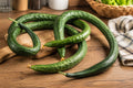 Chinese Snake Curved Cucumber Seeds – Asian Heirloom, Long, Slender, Curved Fruits, Crisp Texture, Mild Flavor, Climbing Vine, Vegetable Seeds