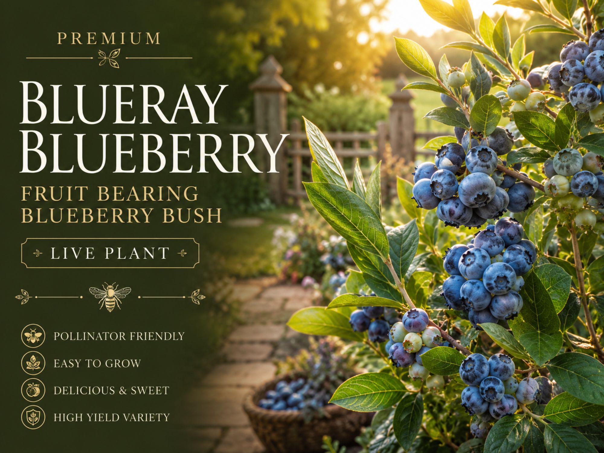 Blueberry Seedlings – Vaccinium corymbosum Fruit-Bearing Shrubs for Garden and Container Growing