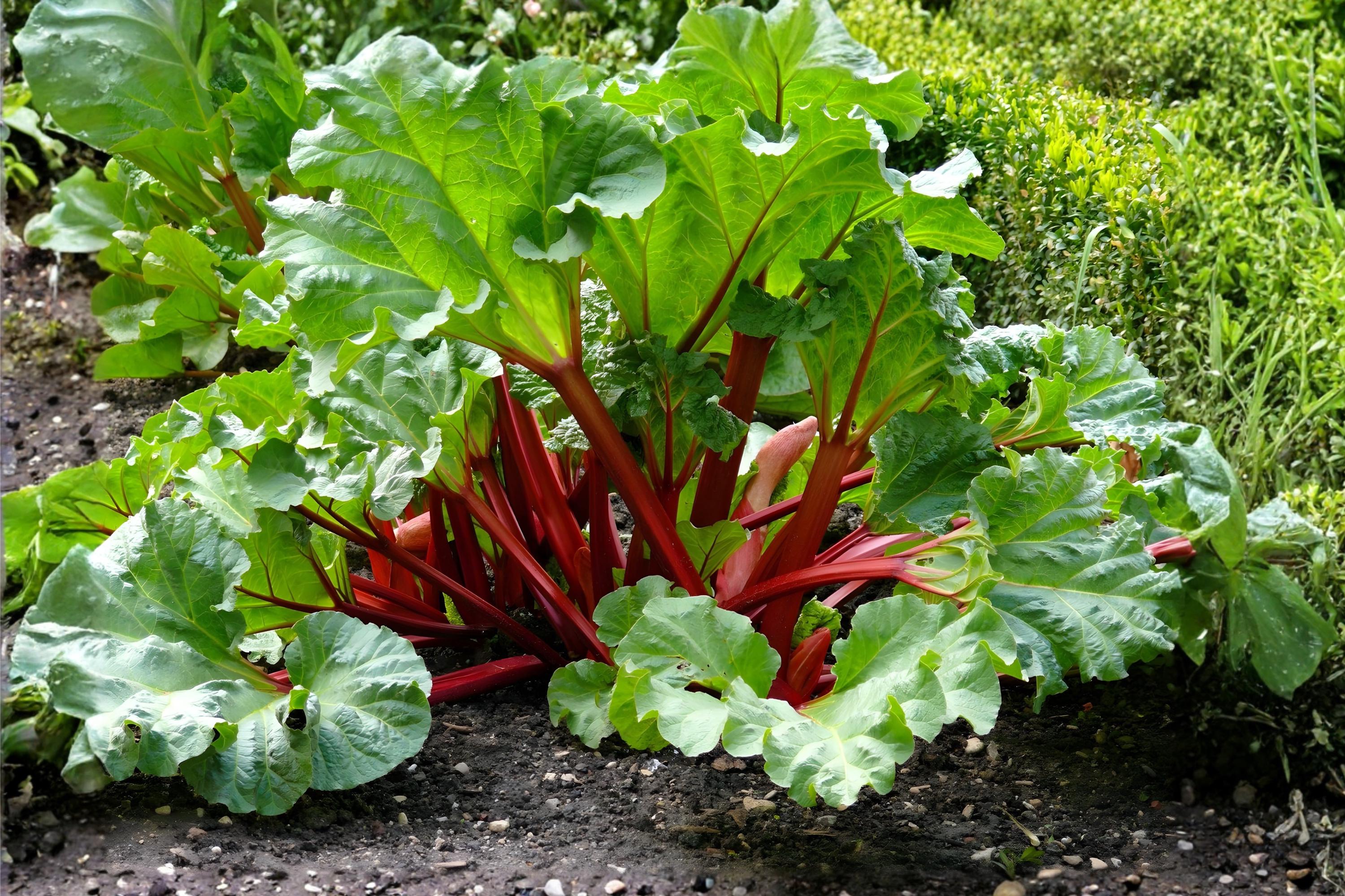 Victoria Rhubarb Seeds – Heirloom Vegetable, Rheum rhabarbarum, Tart Stalks for Pies & Jams
