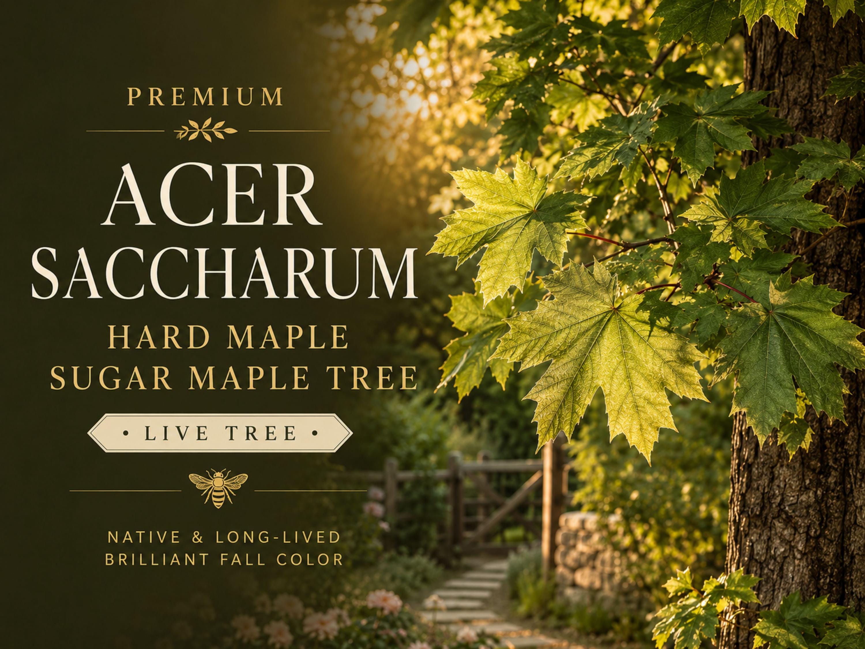 Sugar Maple Bare Root Tree 12-24in Acer saccharum Deciduous Shade Landscape Tree
