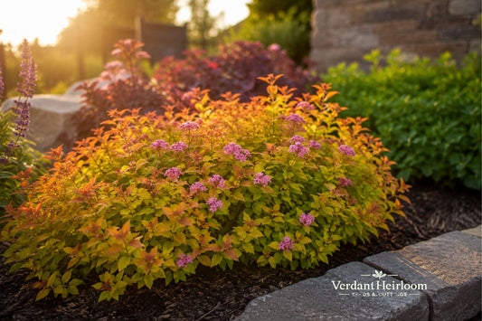 Magic Carpet Spirea Unrooted Cuttings – 10 Live 6-8 Inch Pink Flowering Shrubs – Spiraea japonica for Garden Landscaping