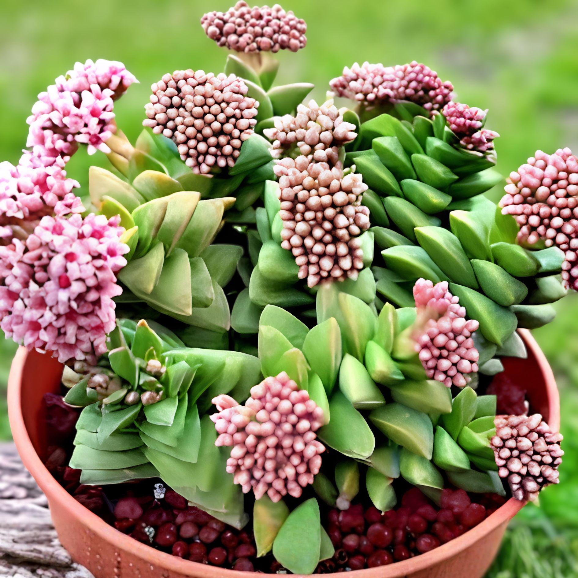 Succulent Plant | Bride’s Bouquet Crassula ‘Bride’s Bouquet’ | Pink Blooming Indoor Succulent