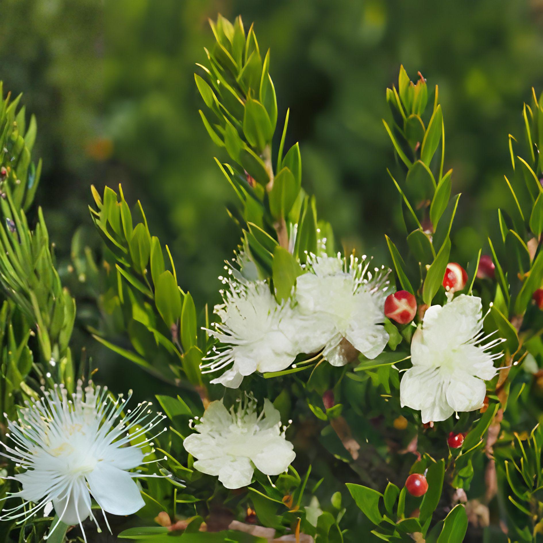 White Myrtle Cuttings – 7 Unrooted Live Propagation Plants Myrtus communis Evergreen Shrub with Fragrant White Blooms