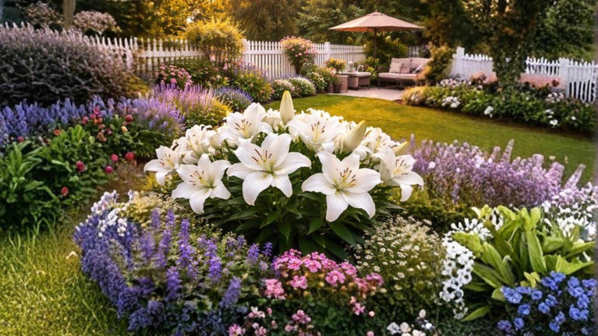 Riverdale White Asiatic Lily Bulbs – Flowering Perennial, White Ruffled Blooms, Outdoor Garden Bed Plant, Lilium asiatic