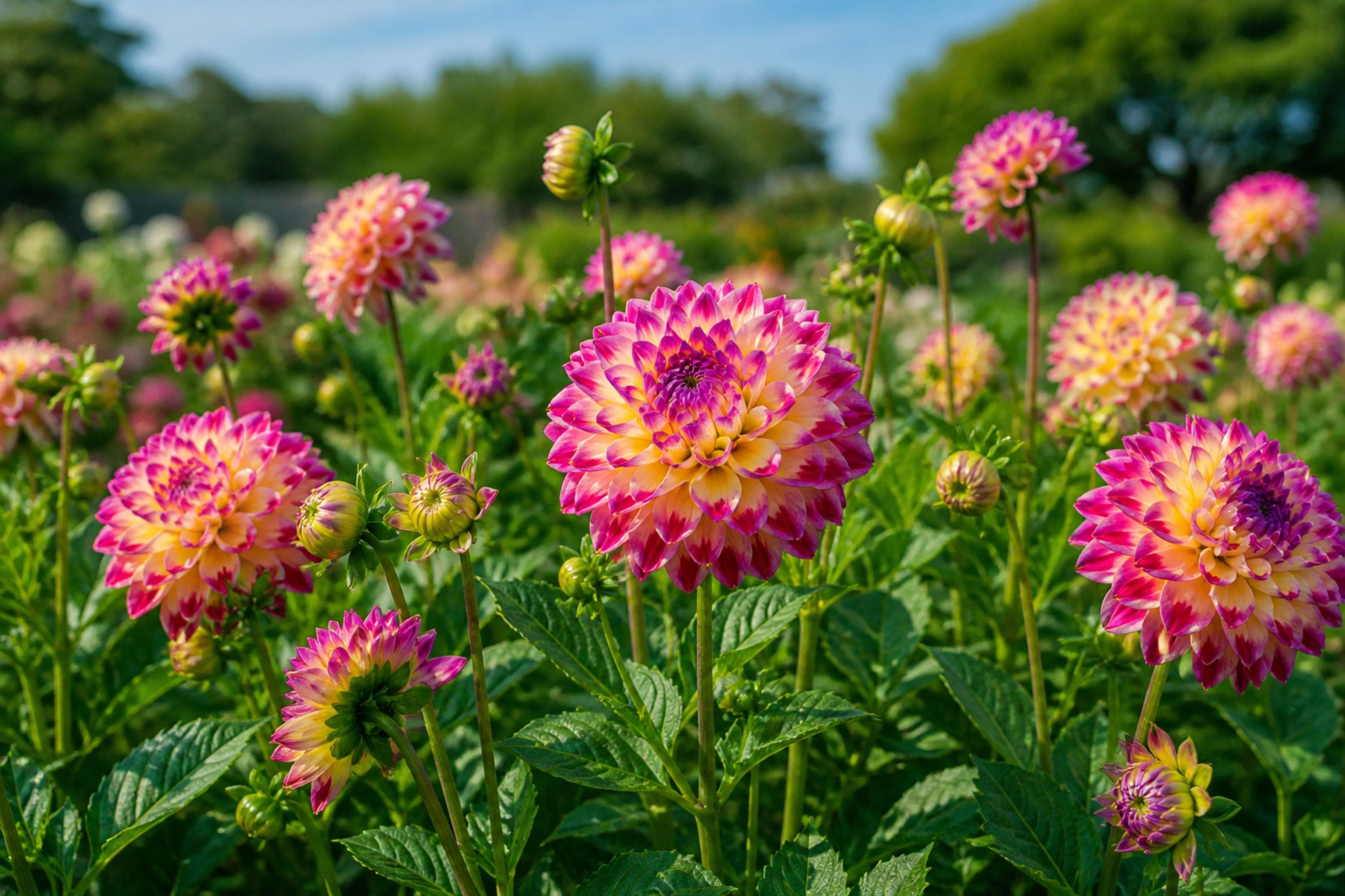Dahlia Bulb Tuber Clump - Daydream Perennial Flowering Plant for Gardens - Bright Blooms, Pollinator Attractant, Easy to Grow