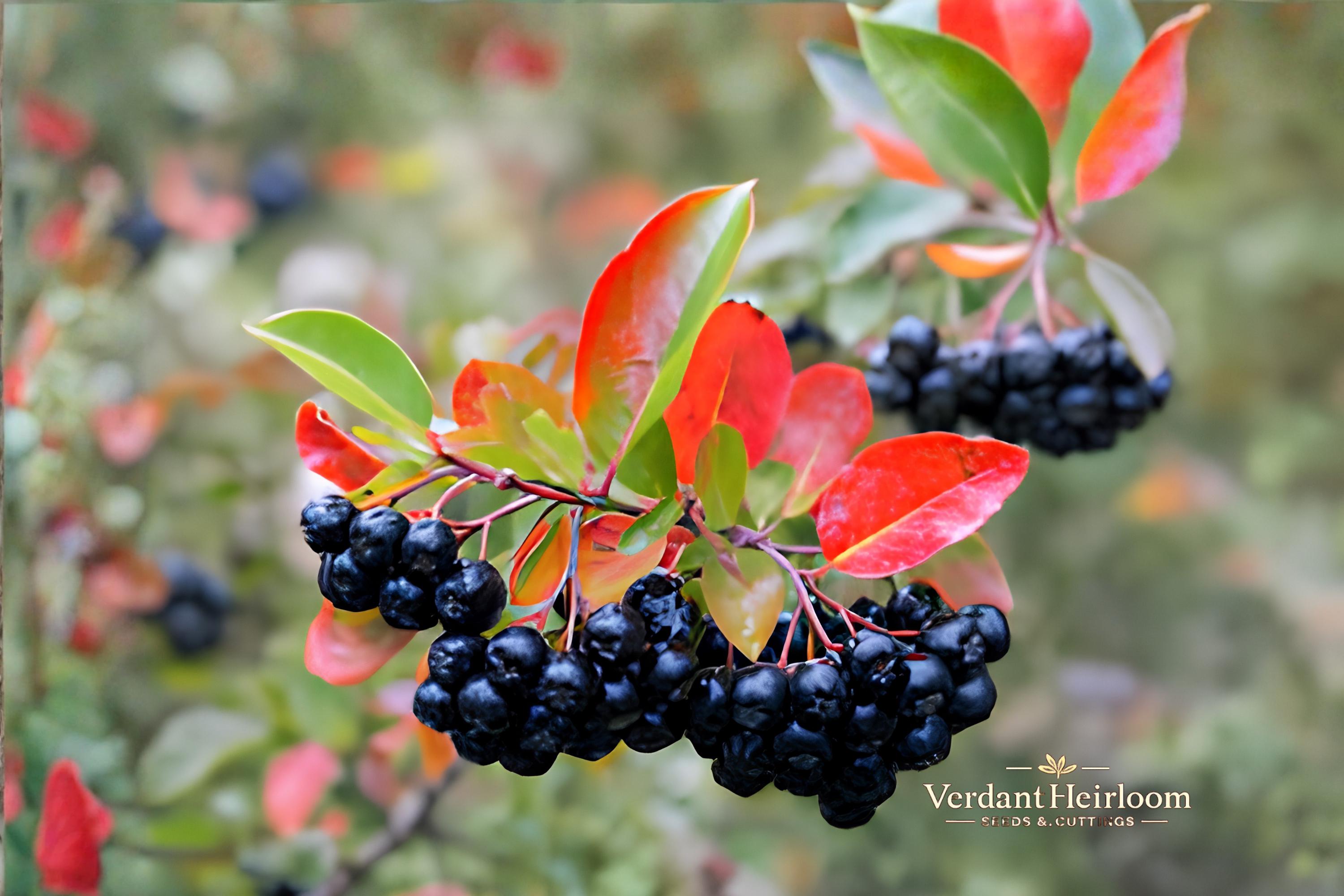 Black Chokeberry Unrooted Cuttings – Aronia melanocarpa, 12 Live Shrubs, 6–8 Inches, Deciduous, Fall Foliage, Berries