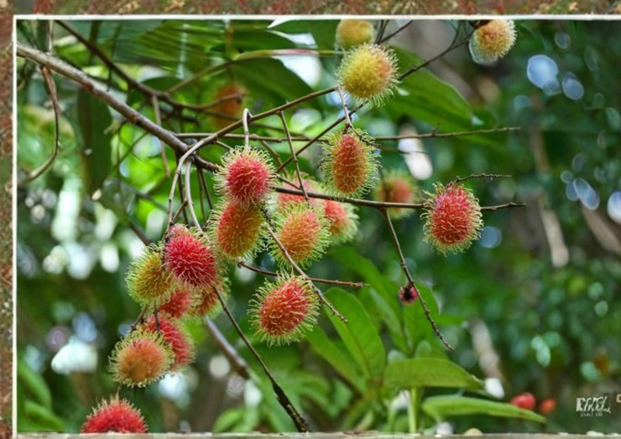Grafted Rambutan Tree 2-3 Feet Tall – Nephelium lappaceum – Tropical Fruit Tree for Garden and Landscaping