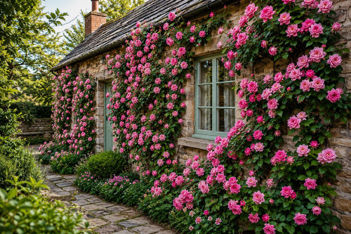 20pcs Pink Climbing Rose Seeds - Non-GMO Heirloom Rosa spp. for Trellises, Fences & Arches