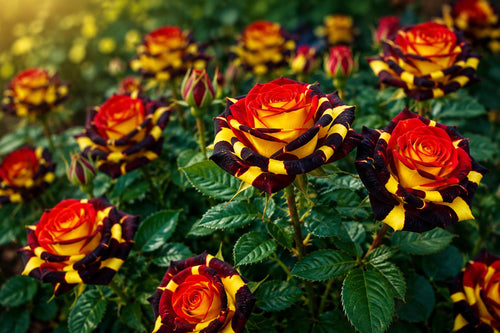 20 Rare Firebird Rose Seeds - Non-GMO Heirloom Rosa 'Firebird' for Gardens & Planting