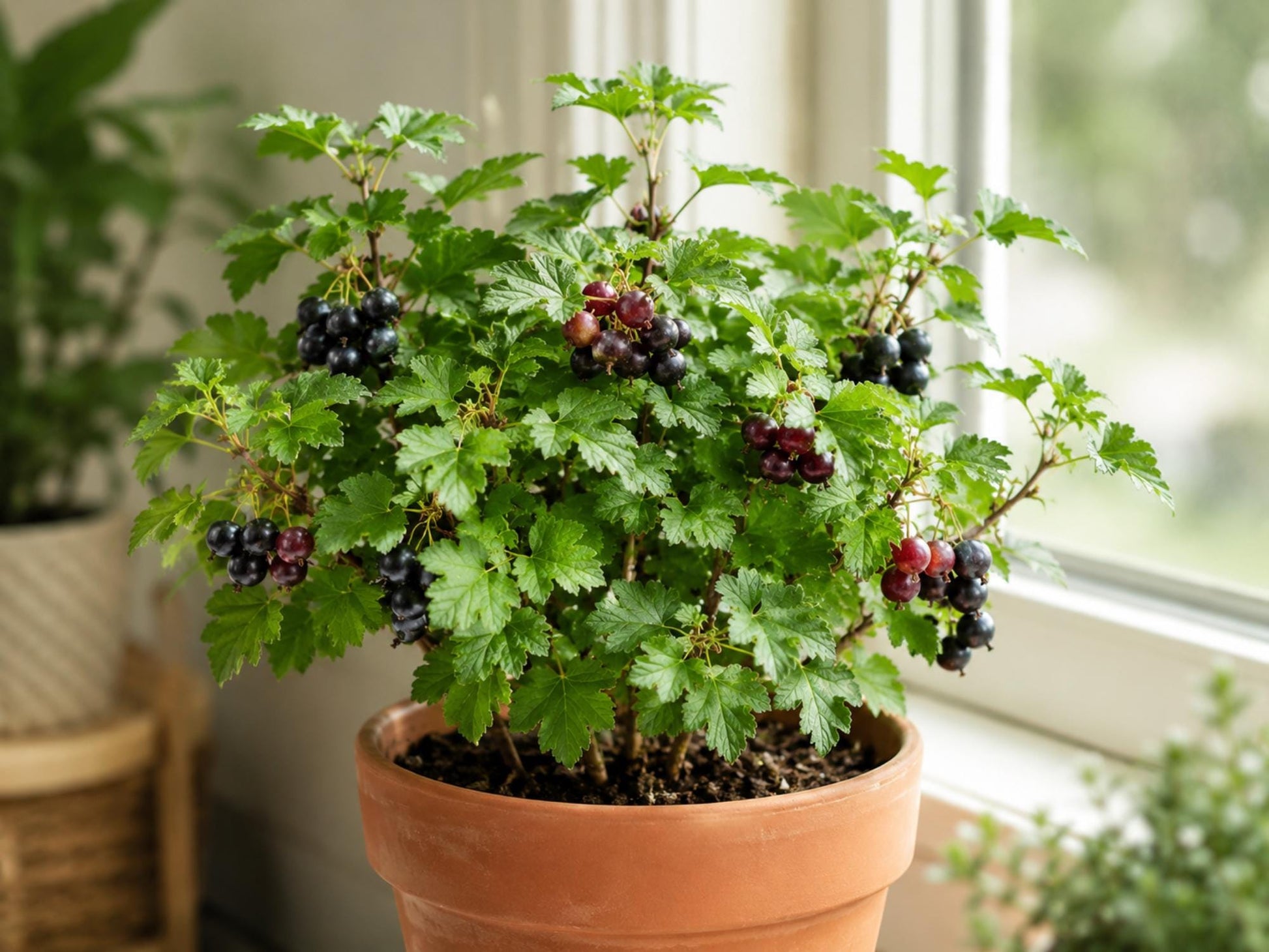 Jostaberry Live Plant Rooted Starter – Ribes nidigrolaria Edible Berry Shrub for Zones 3-8