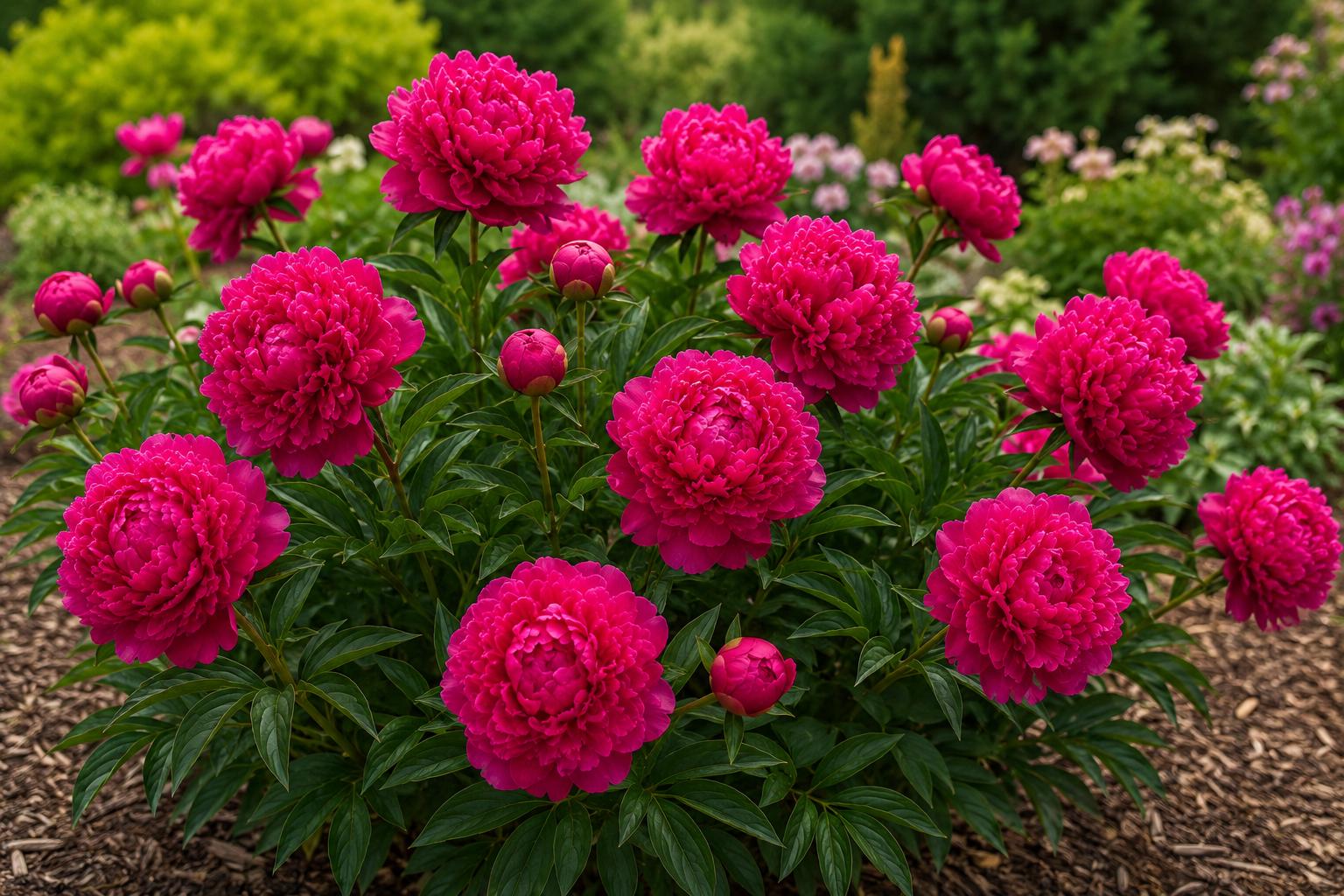 Felix Supreme Double Peony Bulb Root - Perennial Flower Plant - Paeonia lactiflora for Garden Borders & Cut Flowers