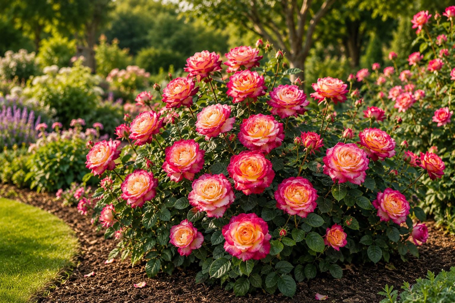 Bicolor Rose Seeds - 35 Heirloom Garden Flower Seeds for Easy Growing - Vibrant Rosa spp.