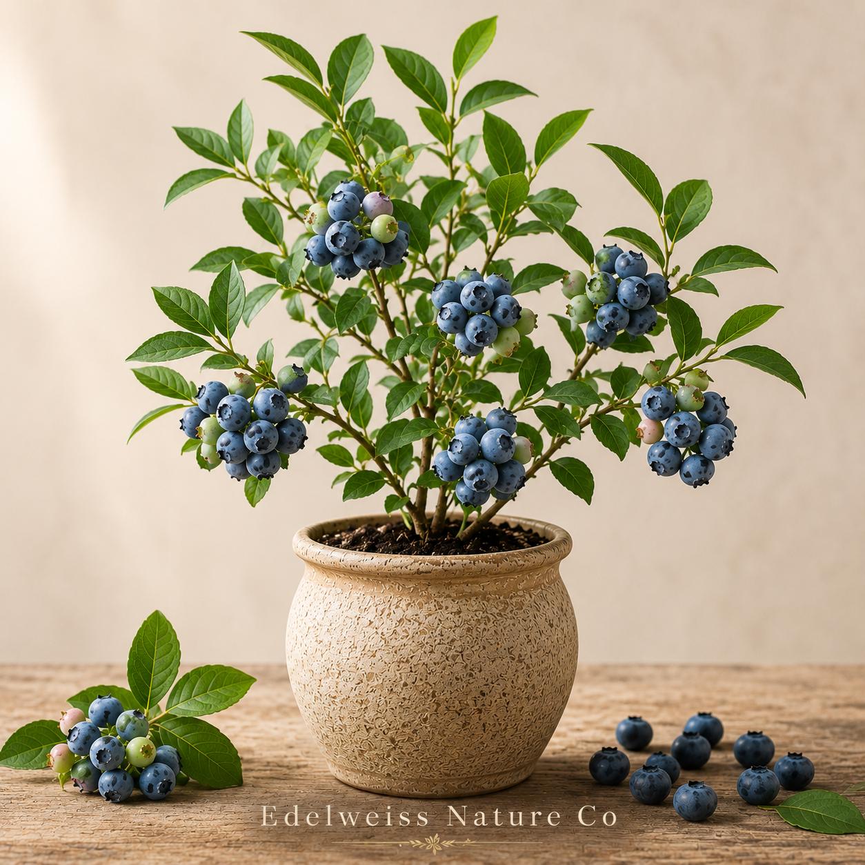 Chandler Blueberry Starter Plugs, Vaccinium corymbosum, Heirloom, Non-GMO, Bare Root, Edible Berry Plants, Cold-Hardy, Home Garden