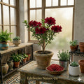 Encore Autumn Fire Azalea Plant – Deep Red Flowering Shrub, Evergreen Rhododendron, Repeat Blooming, Well Rooted Starter