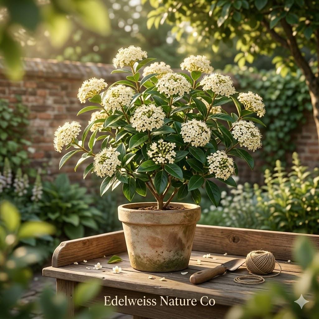 Blackhaw Viburnum Shrub Bare Root | Native White Flowers, Edible Berries, Fall Foliage | Viburnum prunifolium