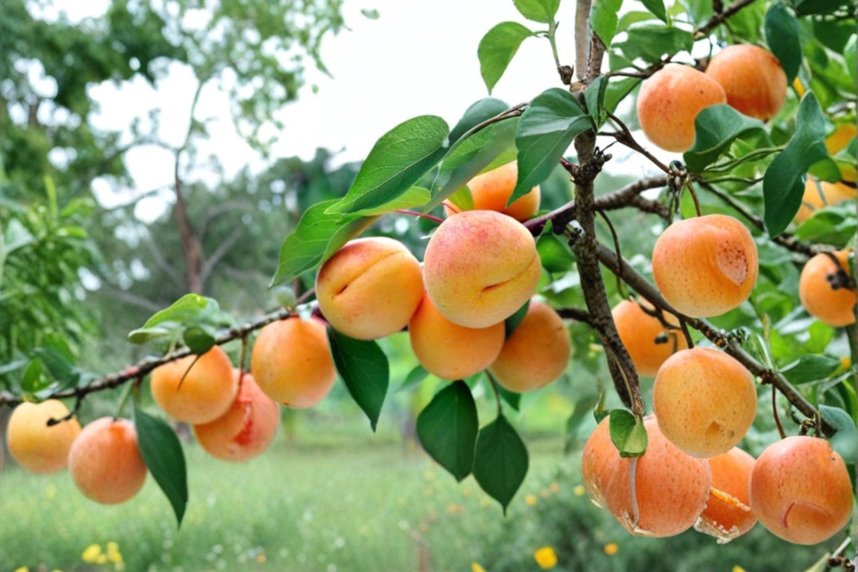 Apricot Fruit Tree Seedling – Prunus armeniaca – 1 Year Old, Edible Garden, Backyard Orchard, Deciduous Fruit Tree