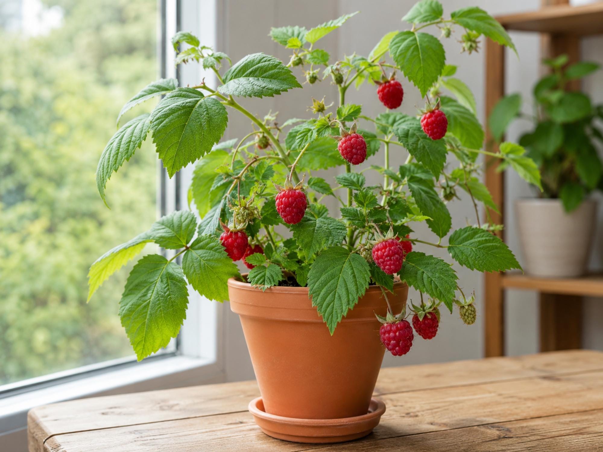 Prelude Red Raspberry Live Rooted Starter Plant – Rubus idaeus Everbearing Berry, Cold Hardy, Fruiting Shrub
