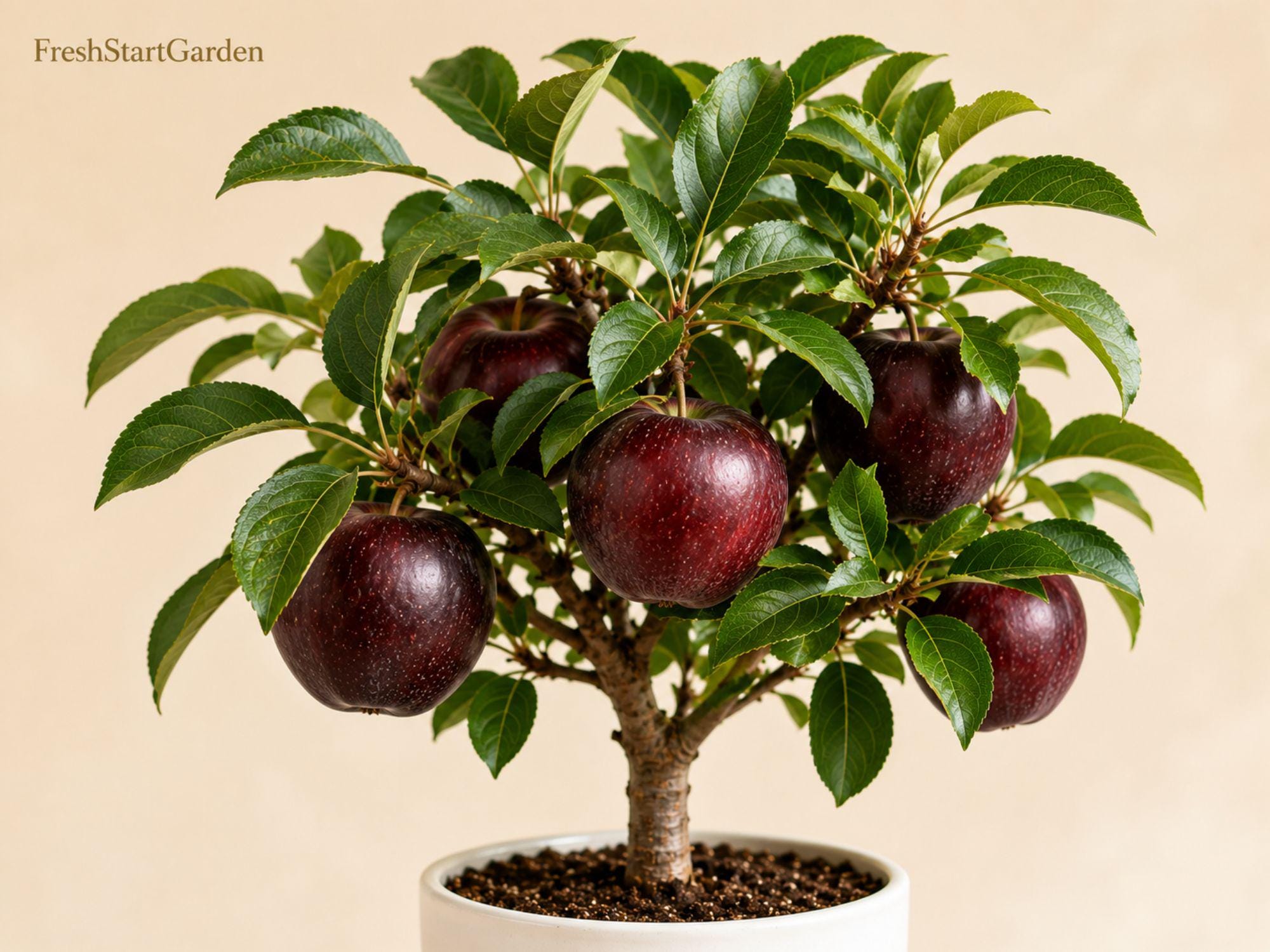 Arkansas Black Apple Tree Bare Root – Grafted Malus domestica for Orchard, Edible Landscape, Fall Harvest