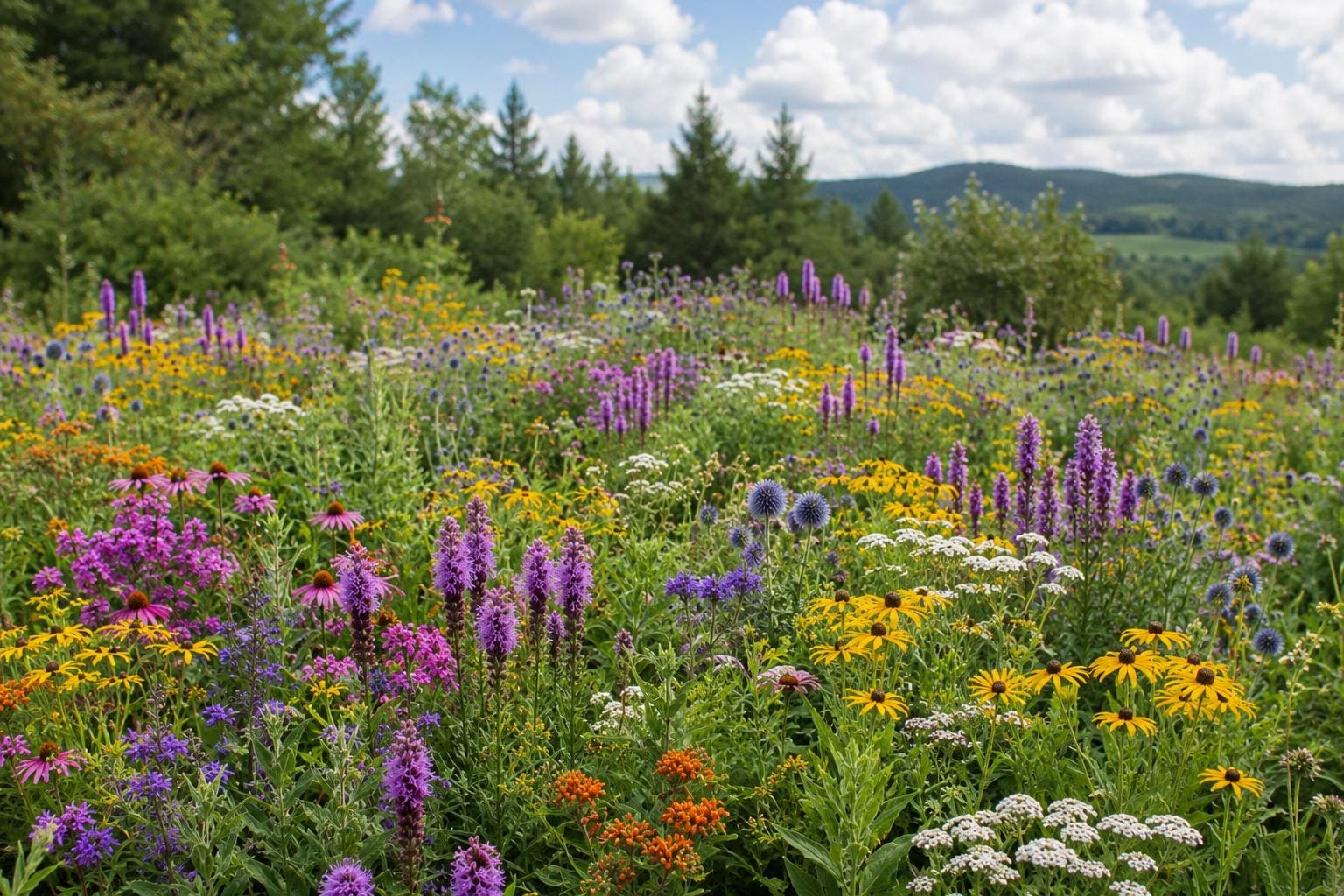 Deer Resistant Wildflower Seeds Mix – Native Native Varieties for Garden, Wildlife, Pollinators, Eco-Friendly, Non-GMO