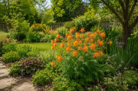 Heirloom Orange Columbine Seeds - Aquilegia canadensis - 350 Premium Flower Seeds for Pollinator Gardens