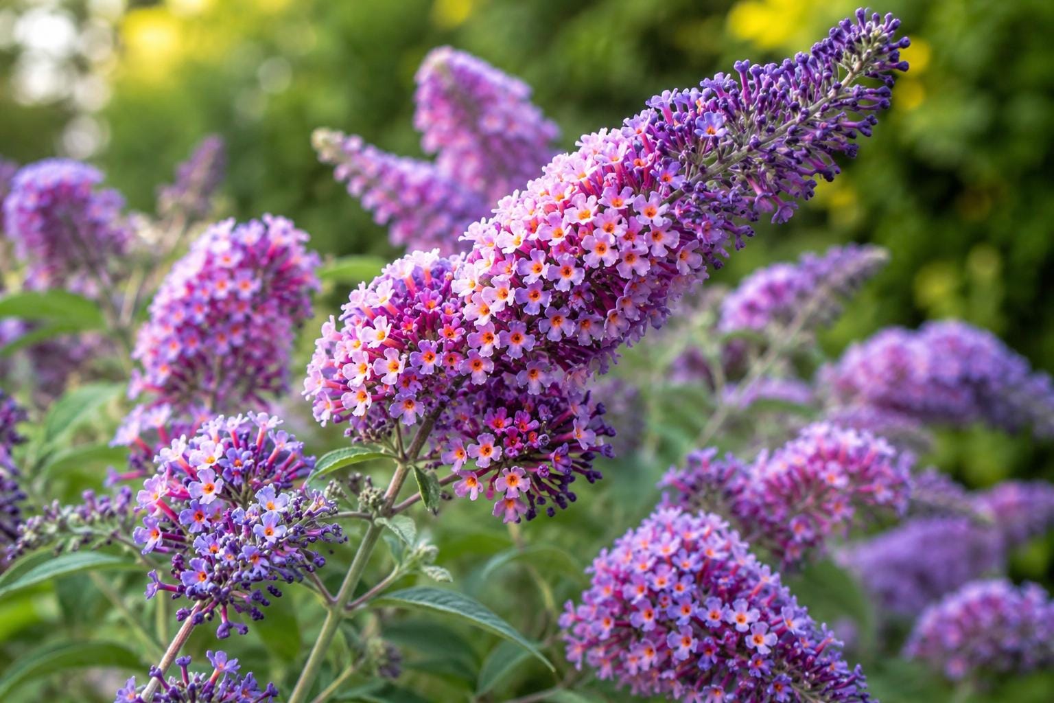 Butterfly Bush Plant - 8-10 Inches Tall - Bi-Color Flower Power - Buddleia davidii - Pollinator Attracting Perennial