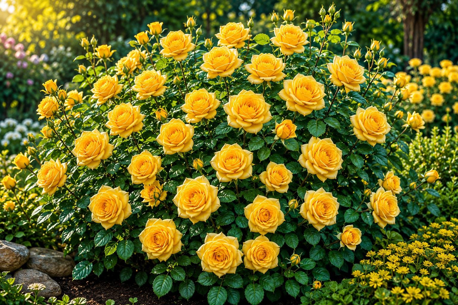 Yellow Climbing Rose Seeds, Non-GMO Heirloom, Rosa 'Climbing Yellow', for Trellises, Fences, Gardens