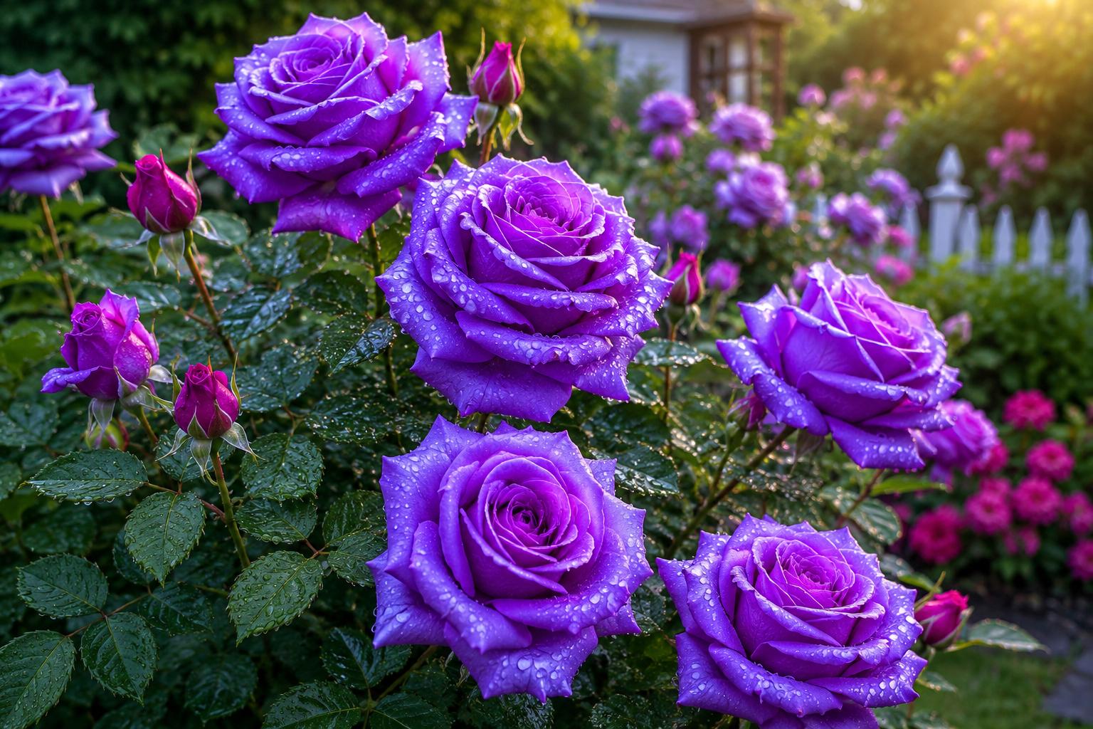 Rare Purple Rose Seeds - 20pcs for Garden, Easy Germination, Rosa spp., Unique Color, Flowering Plant