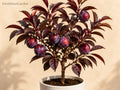 Grafted AU Rubrum Plum Tree – Bare Root 18-24 Inches, Red Flesh Fruit, Prunus salicina Hybrid, Edible Landscape, Home Orchard