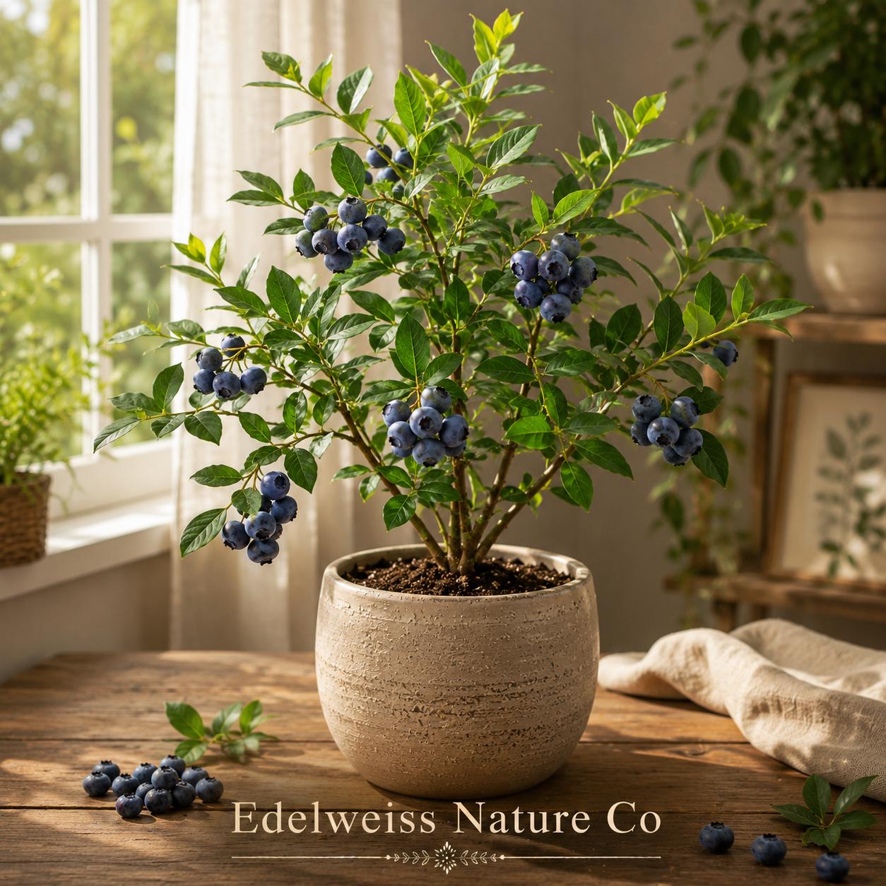 Vaccinium corymbosum | Legacy Blueberry Live Starter Plant | Edible Berry Bush for Garden & Containers