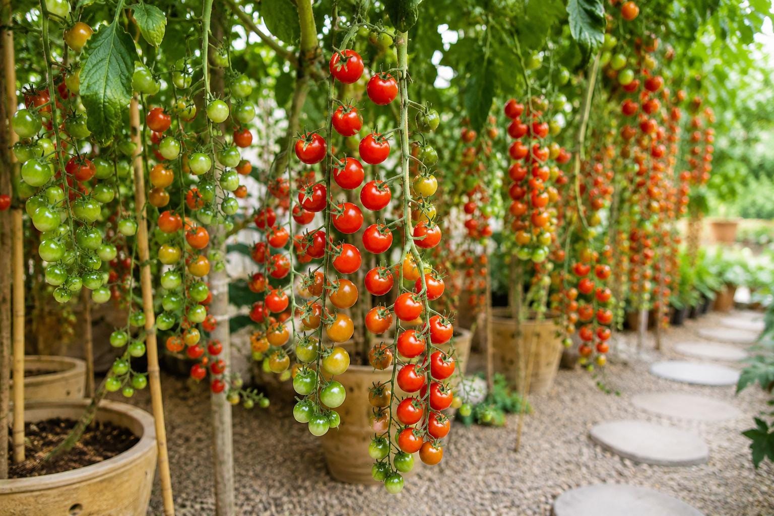 Waterfall Tomato Seeds 200pcs Heirloom Non-GMO Solanum lycopersicum High-Yield Tomato Plants for Garden, Container, Canning