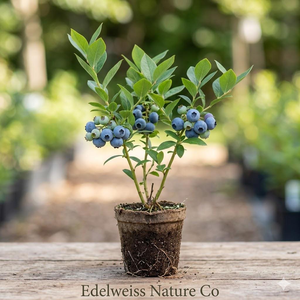 Vaccinium corymbosum Blueberry Starter Plant | Edible Fruit Bush for Garden & Containers