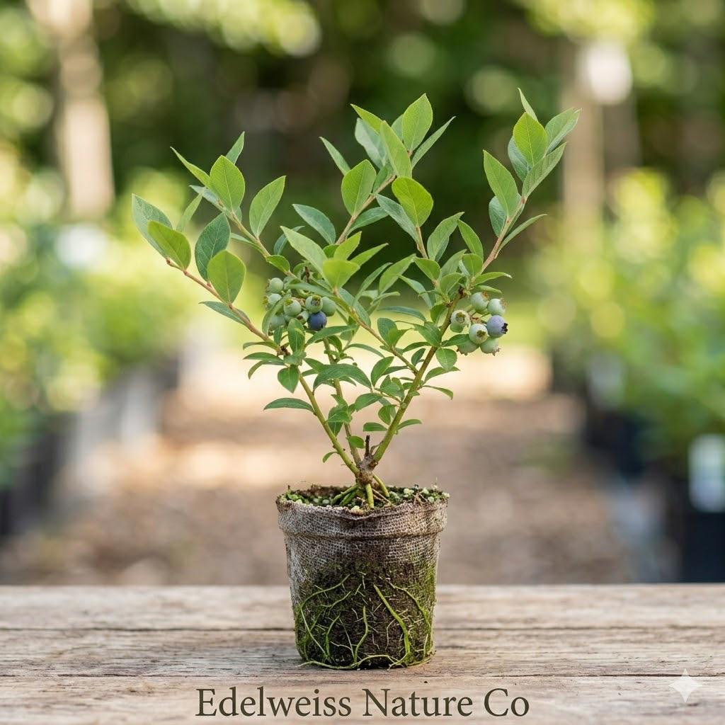 Emerald Blueberry Vaccinium corymbosum Live Starter Plant – Edible Berry Bush for Garden, Patio & Landscape