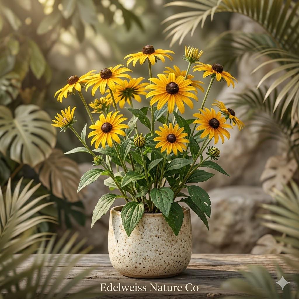 Black Eyed Susan Bare Root Plants | Rudbeckia hirta | Pollinator-Friendly Perennial Flowers for Gardens