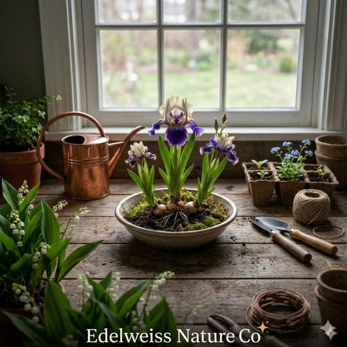 10 Dwarf Crested Iris Bare Root Plants | Native Wildflower Perennial | Ground Cover Iris cristata for Shade Gardens