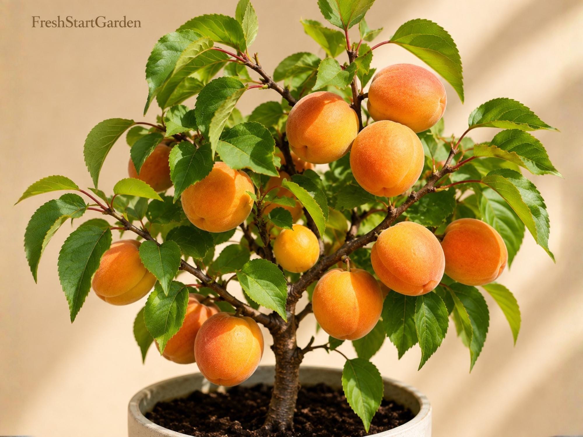 Tibetan Apricot Tree – Dormant Live Plant – Self-Pollinating Prunus armeniaca Fruit Tree for Zones 5-8
