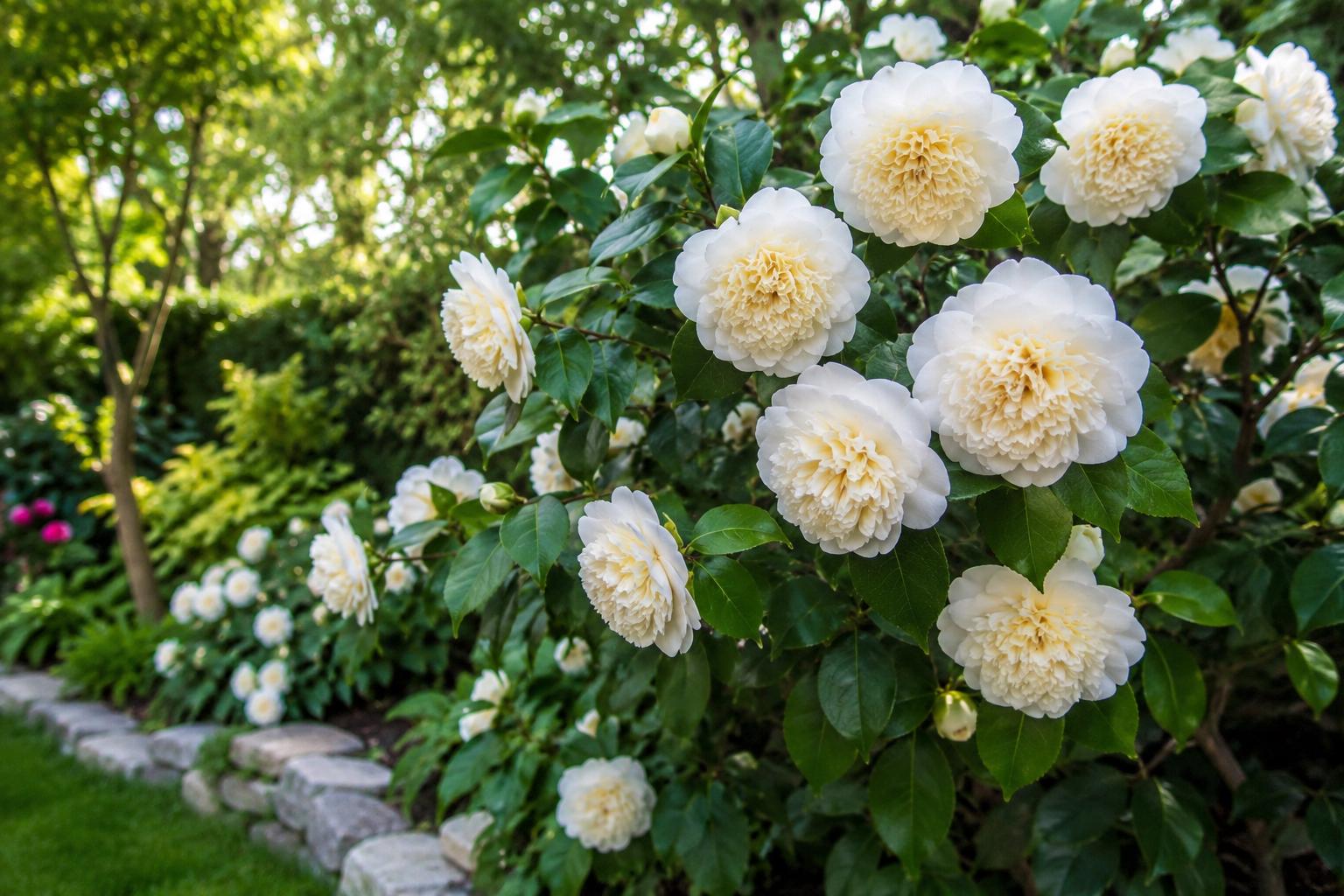 Live Starter Plant - Jury's Yellow Camellia Japonica - Unique Bloom, Hardy Shrub, USA Seller