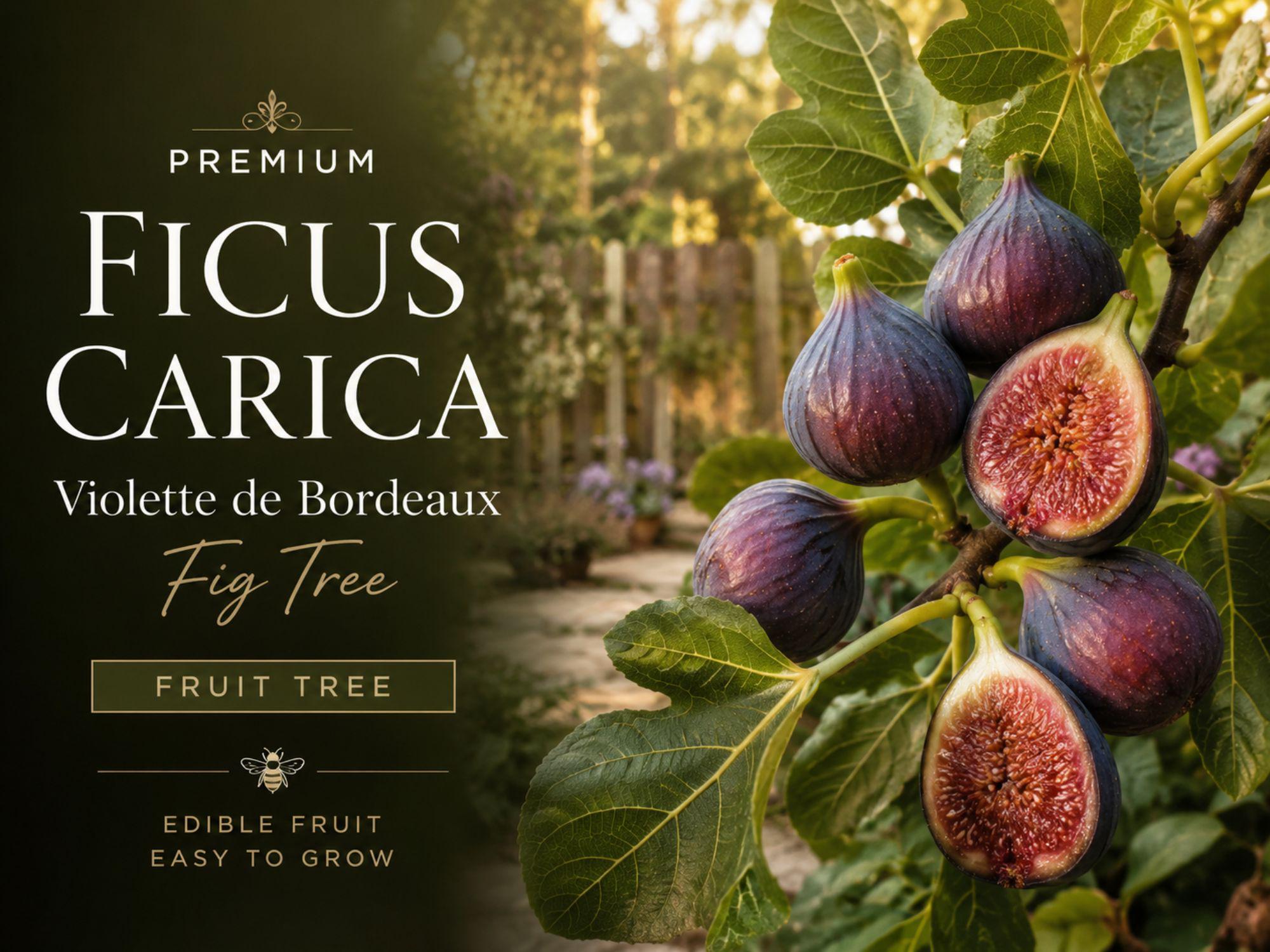 Violette de Bordeaux Fig Tree – Dwarf Ficus Carica for Container Gardens & Edible Landscaping