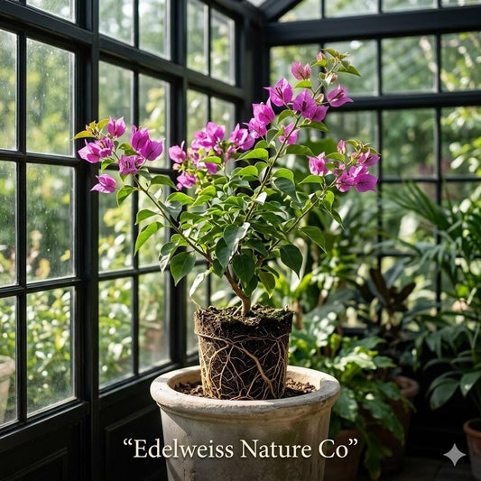 La Jolla Bougainvillea Starter Plant | Tropical Flowering Vine | Well Rooted Bare Root Plug | Vibrant Ornamental Climber