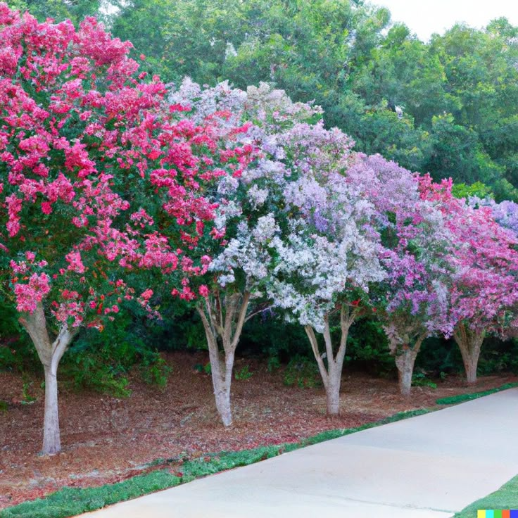 100 Crepe Myrtle Tree Seeds - 6 Colorful Varieties (Lagerstroemia) for Hardy Ornamental Gardens & Colorful Summer Blooms