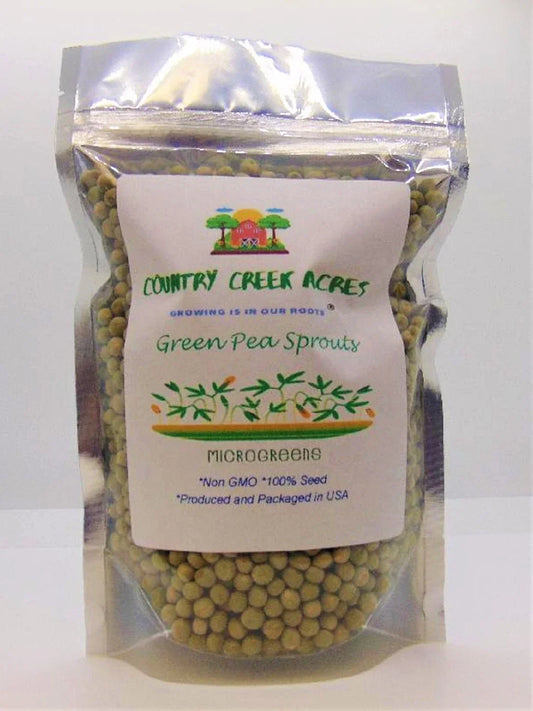 Organic Green Pea Seeds 12 oz | Sweet Pisum sativum for Home Gardening, Heirloom, Climbing Plant