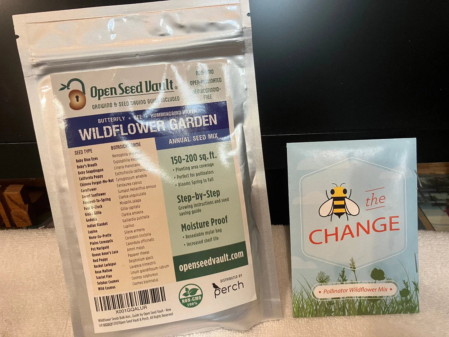 Wildflower Garden Seed Pack - 23 Varieties for 150-200 sq ft | Pollinator Attracting, Non-GMO, Eco-Friendly