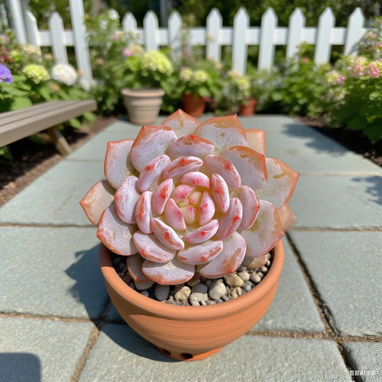 Echeveria Pink Peony Succulent Plant – Rare Green Live Succulent – Echeveria ‘Pink Peony’ – Compact, Low Maintenance, Indoor or Outdoor Garden Plant