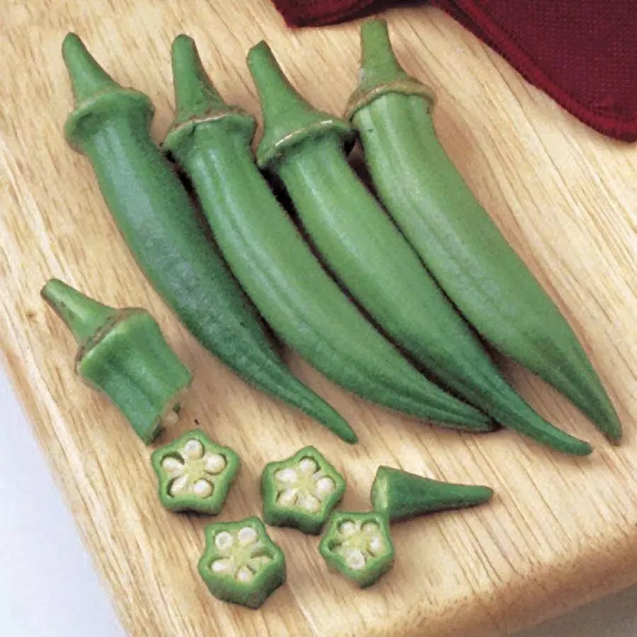 Clemson Spineless Okra Seeds Pack of 50+ Non-GMO Heirloom Organic Abelmoschus esculentus Annual Vegetable