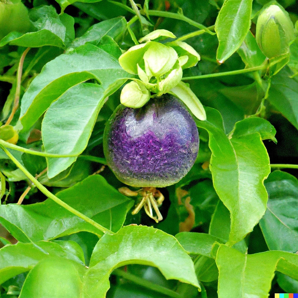 Passion Fruit Seeds, 10+ Count, Purple Edulis Edible Vine, Passiflora edulis, Climbing Tropical Fruit Plant for Garden or Balcony