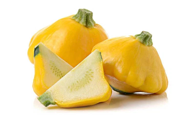 Sunburst Squash Seeds 25+ Pack - Heirloom Cucurbita pepo Bright Yellow Bush Planting Seeds